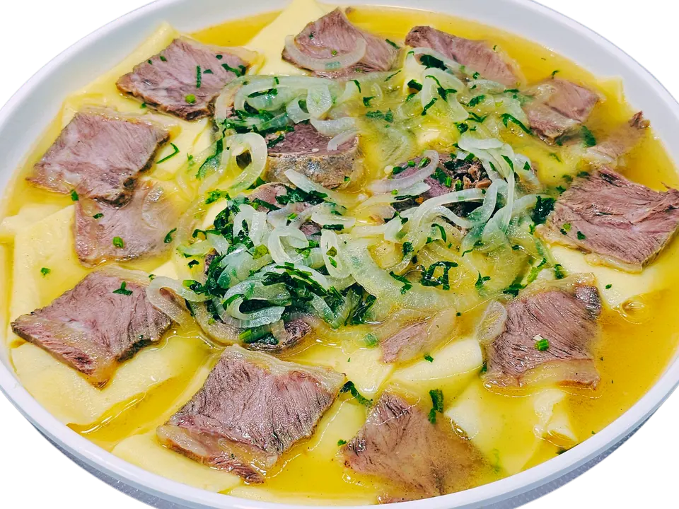 Five Pieces of Meat with Noodles
